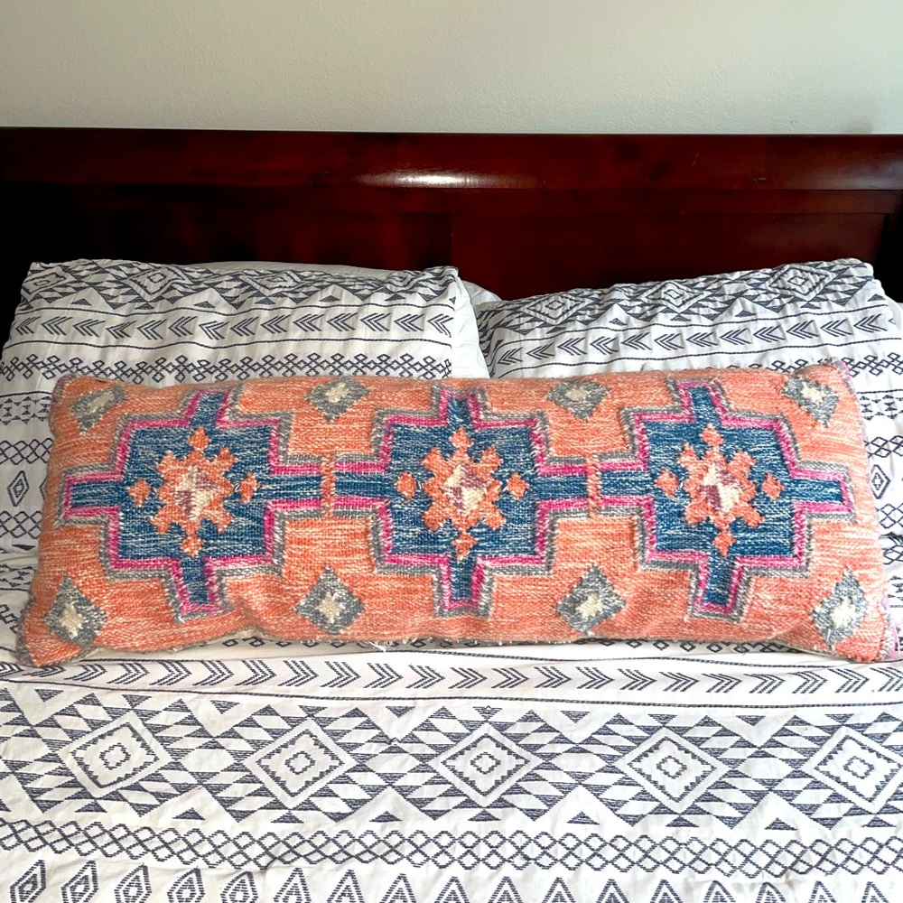 Indian Woven Throw Pillow